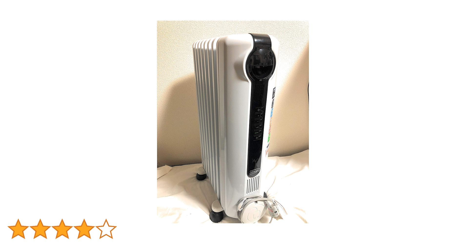 Amazon | デロンギ(DeLonghi) オイルヒーター ホワイト L字型